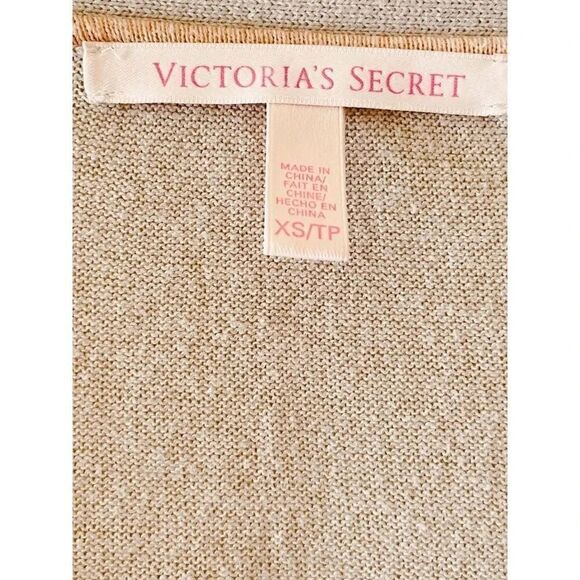 Victoria Secret Cropped Lavender Long Sleeves Cardigan Sweater SZ XS #1421 - Picture 4 of 6